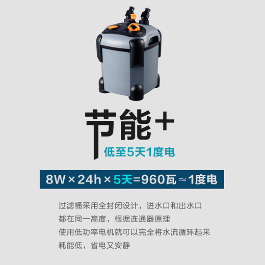 SOBO鱼缸过滤器过滤桶前外置过滤设备水族箱过滤系统水草缸外置过滤桶 SF-650F +【 专业豪华套餐 】