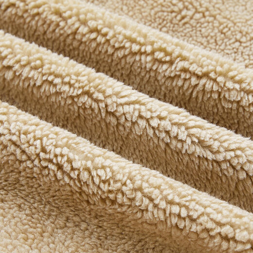 Jeep (JEEP) jacket men's velvet thickened jacket middle-aged men's winter cotton clothing pure cotton warm casual large size military jacket men camel XL recommended weight 155Jin Jin equals about 0.5 kg