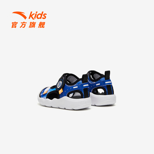 ANTA Children's Sandals 2026 Summer New Boys and Girls Baby Sandals Baotou Soft Sole Breathable Sports Beach Shoes True Blue/Anta White/Black-4 20