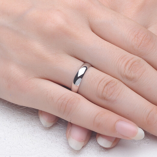 Tianchenghuijintong PT999 platinum ring for men and women, couple rings, platinum ring, Tianchenghuijintong PT999 ring, 9.82 grams (live)