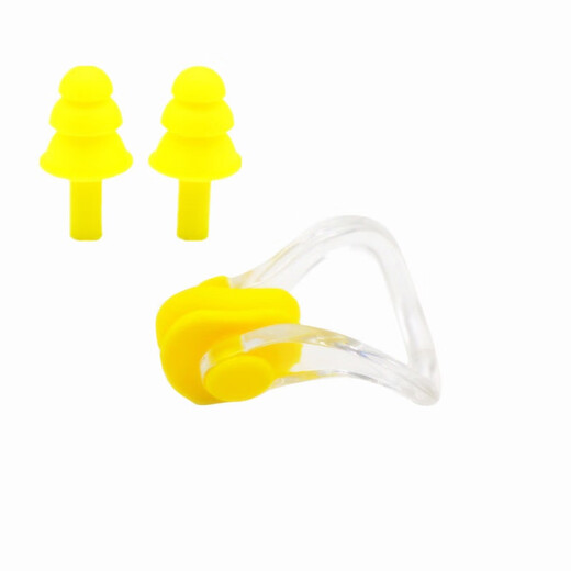 Chaosihui swimming nose clip waterproof and non-slip nose plugs for children and adults unisex silicone nose clip swimming earplugs nose clip bag 5 random colors