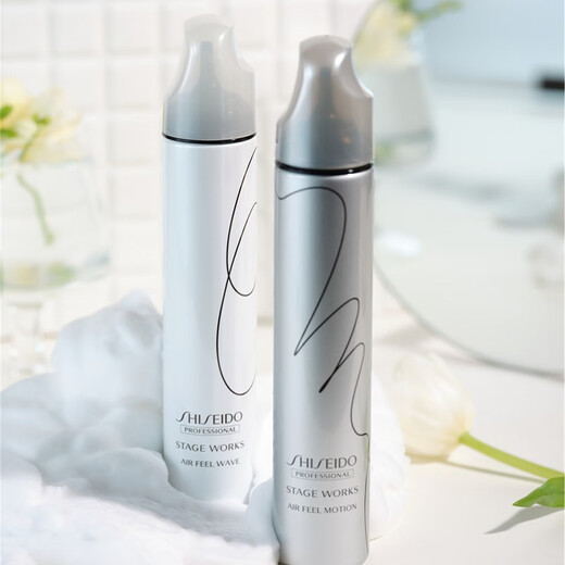 SHISEIDO Professional peluquería Mostrar estilo Dinámico de espuma dinámica/espuma de aire Flower Flower Curl Curl Configuración de larga duración Mousse de espuma dinámica 195ml Nivel 3 de tamaño mediano entorno