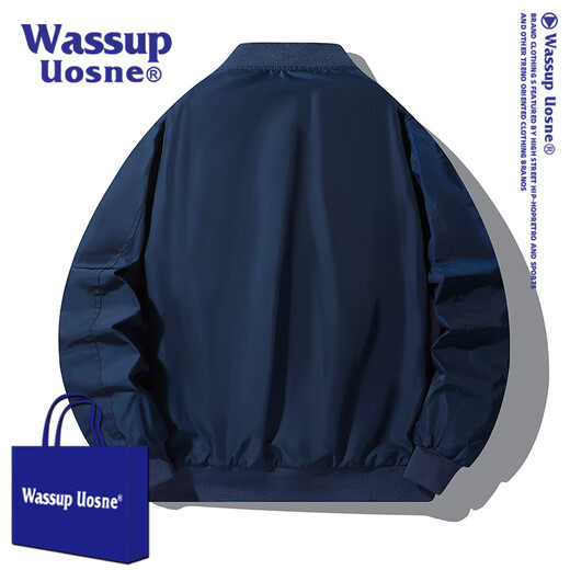 WASSUP UOSNE trendy brand ma1 bomber jacket for men and women American retro casual jacket spring and autumn loose baseball uniform for men 2029J military green (spring and autumn) 2XL (recommended 160-180Jin Jin equals 0.5 kg)