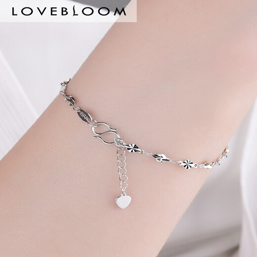 Blooming Love Platinum Bracelet Women's pt950 Platinum Carambola Bracelet Twist Chain Anklet Fashion Hand Jewelry Bracelet Platinum Carambola Anklet Approximately 3.19g With Extension Chain