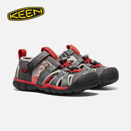 KEEN official SEACAMP II CNX children's protective toe sandals, river shoes, magnet gray/smoky rain color-1022970 31, take half a size up/one size up
