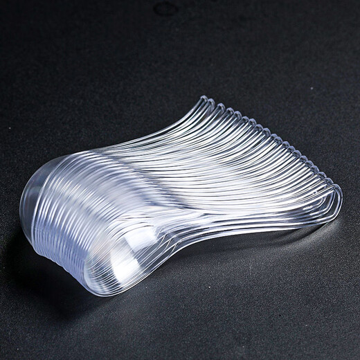 MULTIPOTENT disposable 20ml crystal spoon dessert spoon Chinese porridge spoon spoon plastic small rice spoon 20 pieces Jia Shengya series