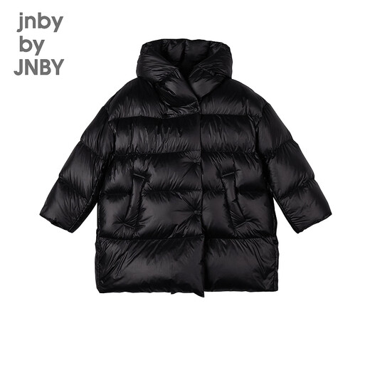 Jnby par jnby jiangnan tissu veste pour enfants automne et veste d'hiver down épaissis les garçons, filles et enfants à capuche et à capuche 1nac12610 001 noir 110 cm