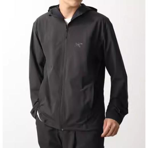 Archaeoptera Bird (Arc'teryx) Gamma Leichtes Hoody Herren -Softschalenjacke 76699196 Schwarz/Schwarz mit Hut/x9196 m