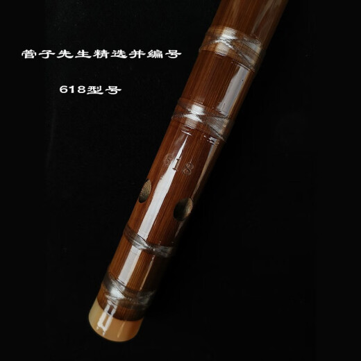 管子先生苦竹笛子考级初学两节笛专业精制入门横笛演奏调儿童成人乐器 E调+皮盒