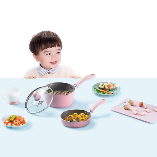 SUPOR (SUPOR) food supplement pot, Xiaoyanmiao cooking pot, wok, baby milk pot, non-stick pot, small soup pot, noodle pot, steamer NT16F1-R sprouting powder