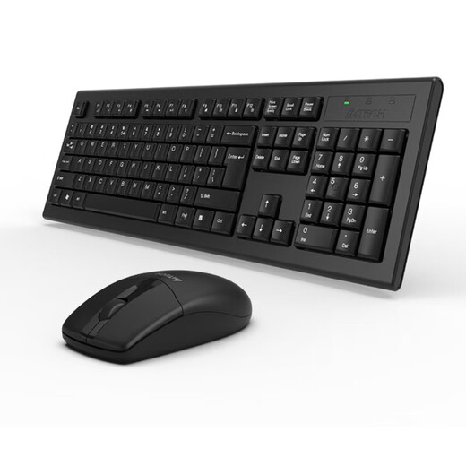 Shuangfeiyan Shuangfeiyan (A4TECH) 3100N wireless mouse and keyboard set waterproof office home keyboard and mouse black wireless