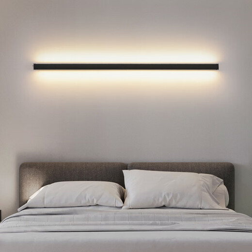 Das gleiche Modell von OPP, minimalistischem Wandlicht, Smart Home Atmosphäre Licht, LED, langes Wohnzimmer-Sofa Licht, Hintergrund-Wandlicht, Zhongshan 9716 mit der Mijia App-200c-24w verbunden