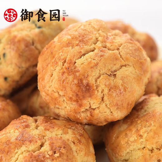 Imperial Food Garden Beijing Xiaosu one-bite snacks nut shortcake snacks for the elderly and children snacks for girlfriend snacks independent small packaging Xiaosu 500g peanut flavor