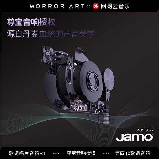 MORRORART R1 record lyrics speaker vinyl suspended subtitles Bluetooth audio home living room audio Danish Zunbao authorized smart home birthday gift