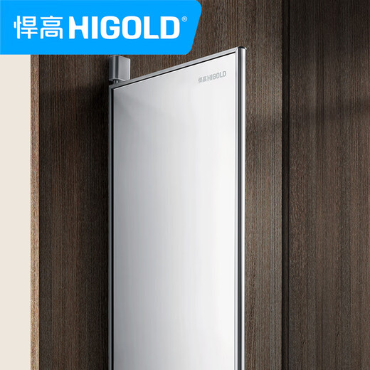 悍高 HIGOLD希勒平开门旋转衣柜镜衣橱镜全身镜穿衣镜化妆镜轻奢柜内镜子挂镜 703633-300*18*1100mm