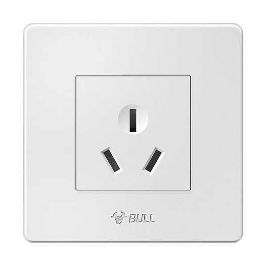 公牛空调插座16a电热水器专用三孔面板家用开关大功率墙壁g07暗装白源 G07白三孔16A