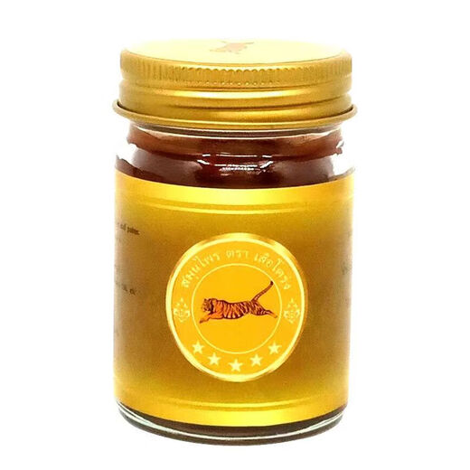 A Thai five-star tiger ointment for neck and shoulder pain, one tiger pain ointment, bruises, sprains, lumbar muscle strain, muscle soreness, Thai original five-star one tiger 60g/1 bottle
