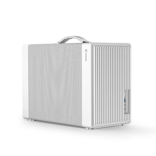 动力火车（PowerTrain）未知玩家P40白色MATX机箱台式电脑立式桌面便携式手提主机外壳 网孔透气 显卡限长350MM	