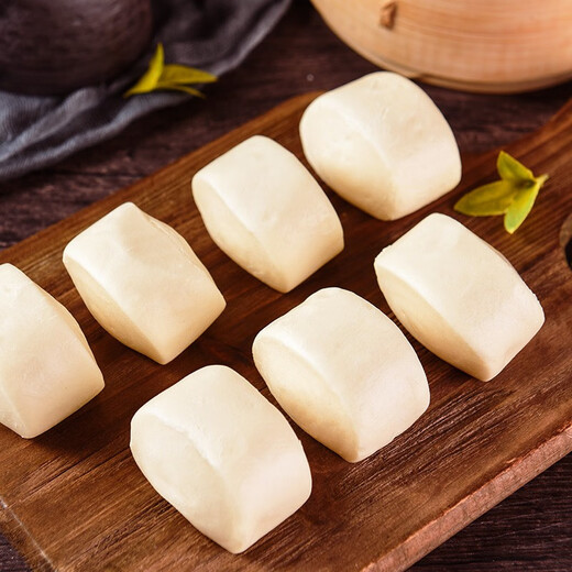 Cuchillo de leche yuankou cortados con bollos al vapor, desayuno aroma lechoso pequeños bollos al vapor, bocadillos frescos de desayuno, comida de aroma de aroma a la leche de agua fría rápida
