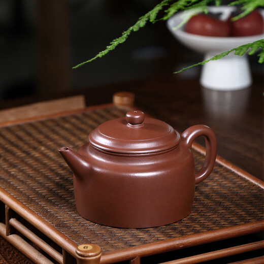 Hidden Pot World Government Subsidy Yixing Purple Clay Pot Purely Handmade Teapot Purple Clay Tea Set Home Tibetan Old Purple Clay Sword Liude Bell