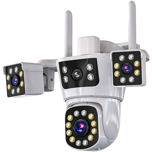 Conring12 Millionen Kamera Outdoor Überwachung Wireless WiFi -Netzwerk Full Color Night Vision 360 Grad Panoramic Gimbal rotiert keine blinden Flecken Home Mobile Phone Remote Monitor 64G Speicher