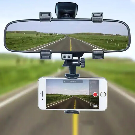Qiangchen rearview mirror mobile phone holder car mobile phone holder car mobile phone holder mobile phone holder car Gaode ar LX-02-2 with silicone sports arm strap bracket