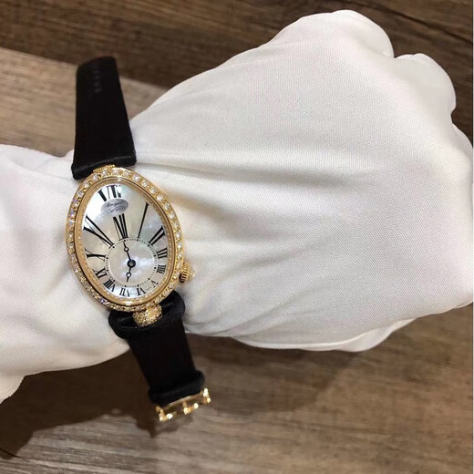 [Second-Hand 99 New] Breguet Women's Watch Queen of Neapel Series Automatisch mechanisch 18K Gold Second-Hand Watch Gold Original Diamond Eingelegt 8928ba/51/844/DD0D