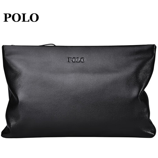 Polo Handtasche für Männer Kopfschicht Cowide Clutch für Männer Brieftasche Bargeldumschlag Coupon Brieftasche Vatertagsgeschenk für Papa