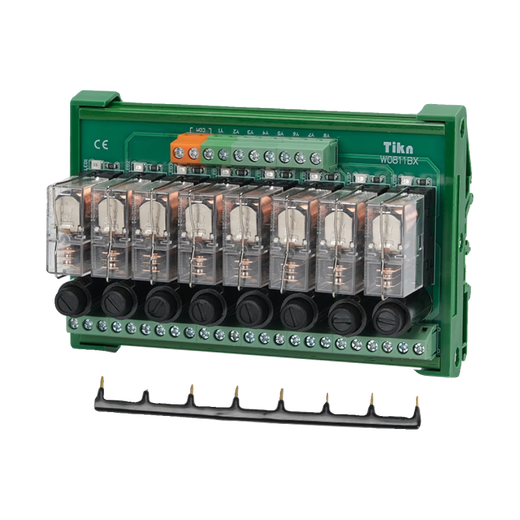 8-way optocoupler isolation solid-state relay module Omron relay module group 24V with insurance solenoid valve 4-way Omron relay 16A/24V