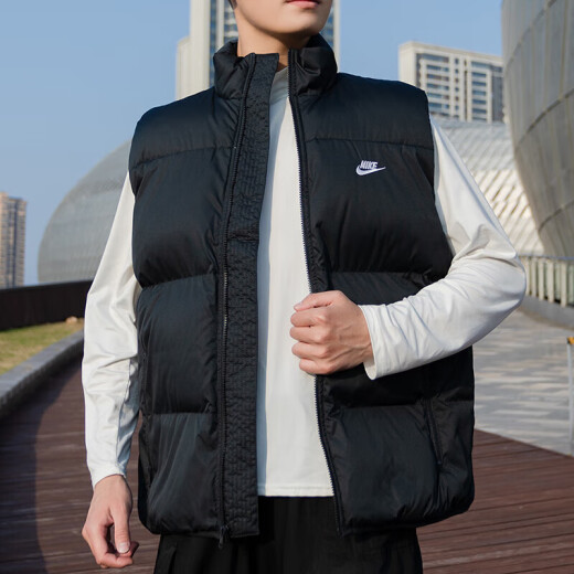 耐克（NIKE）官网官方男装上衣 25春季新款时尚舒适保暖立领运动背心羽绒马甲 FB7374-010/保暖/新到货 XL (180/96A)