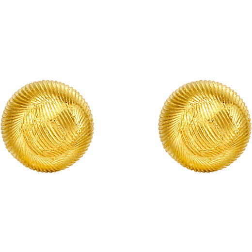 Saturday Fu 5G craft small gold beads gold earrings earrings female birthday gift price A0914002 one pair about 0.58g