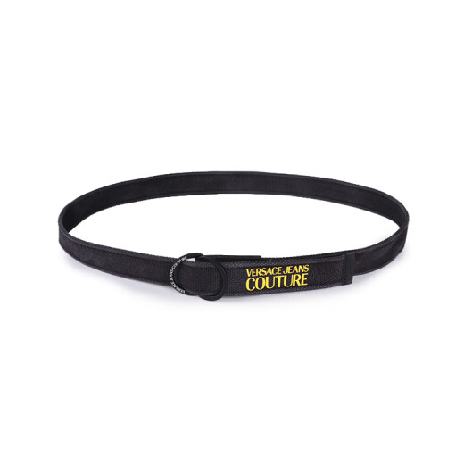 VERSACE JEANS COUTURE Versace belt men's medusa belt solid color British casual pin buckle belt gift box Father's Day gift Dark blue D8YVBF08 71550 829 100cm (3.8-4.1 feet)