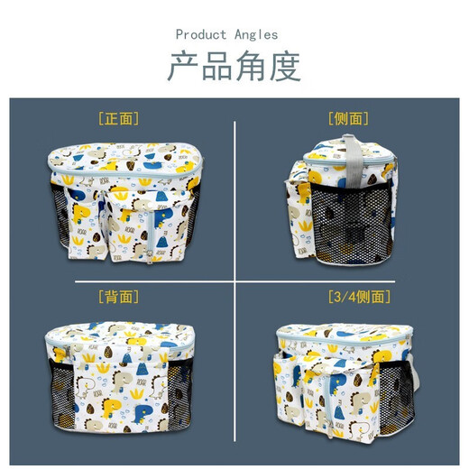 CLCEY 婴儿车挂包 大容量宝宝推车挂袋挂钩收纳储物袋置物篮溜娃神器