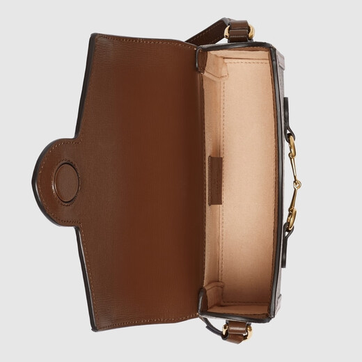 GUCCI Gucci Horsebit 1955 Series Mini Handbag Beige and Ebony One Size