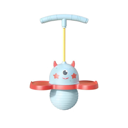 Slang Schild Sprungball Kinder elastischer Ball Balance Ball Sprungpol Jumping Ball Kinder Outdoor Sportgeräte Anbau artifakt rosa kleiner Dämon [verdickter explosionssicherer]