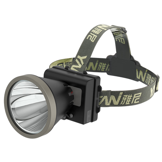 
YANI 736F headlight strong light charging super bright head-mounted flashlight lithium battery ultra-long battery outdoor lighting LED mine lamp YN-736F yellow light + USB plug