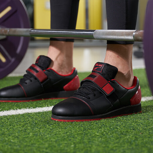 
Do-win weightlifting shoes for men and women new professional squat deadlift fitness strength lifting training sports shoes WL31202 black/red 42
