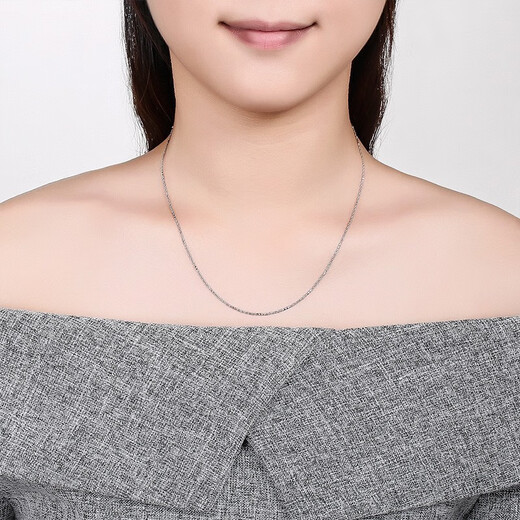 ZLF (ZLF) PT950 platinum necklace women's fashion car flower platinum chain 4.27g 45cm