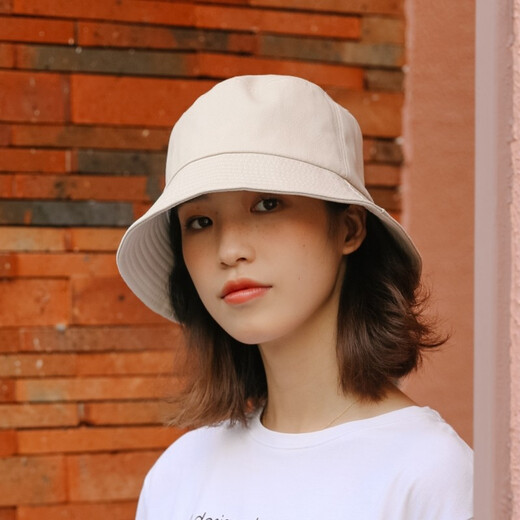
Chenghu snail fisherman hat women's sun protection trend Japanese sun hat double-sided large hat sun hat versatile pot hat summer hat beige fisherman hat