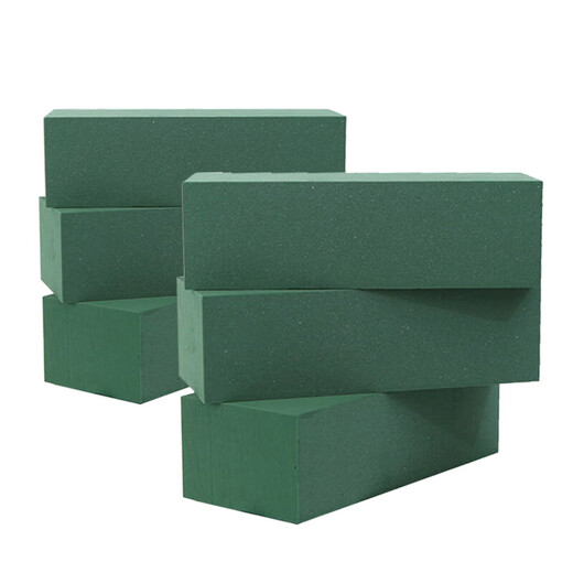 Devodo flower arrangement mud green * 12 pieces gardening supplies flower basket foam flower mud flower mud dry flower mud absorbent sponge