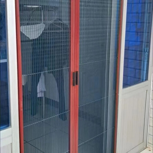 维诺亚折叠隐形推拉门防蚊轨道平移门简易卧室厨房纱门纱窗铝合金门家用 白色 下单联系客服 不要自己直接买