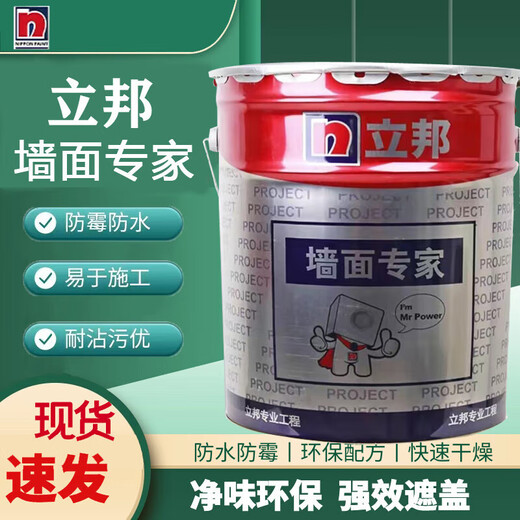立邦墙面专家QA691罩光漆QA677家用内外墙水性乳胶漆防尘面漆墙面涂料 QA677无机外墙漆-18L