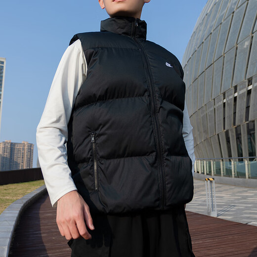 耐克（NIKE）棉马甲男装 春季新款运动服时尚宽松立领夹克背心保暖休闲外套 FB7374-010 S