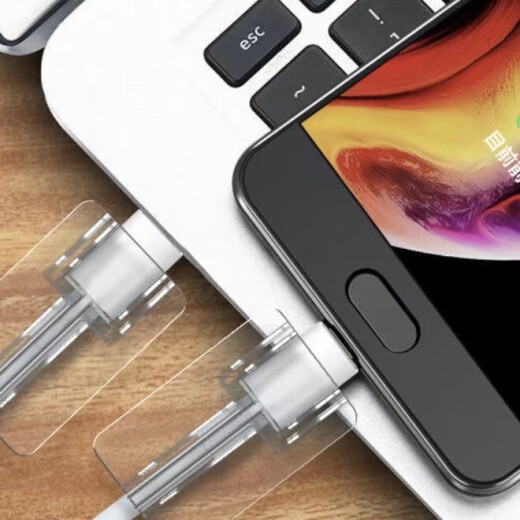 Data cable protection case mobile phone accessories Apple Android Huawei Xiaomi Oppo mobile phone universal liquid silicone anti-bending dust cover Type-c interface Apple interface Type-c standard wire biting device 2 packages
