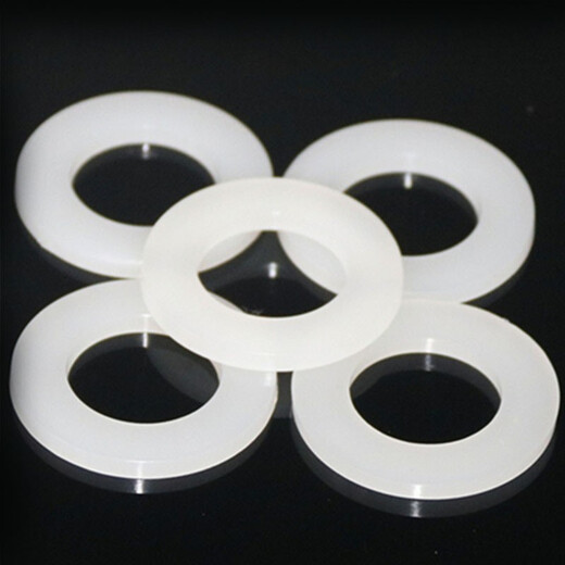 Strong bow corrosion-resistant, strong acid and alkali resistant PVDF hexagonal plastic nut MM20 plastic PVDF gasket plastic flat pad M flat pad 10 pieces