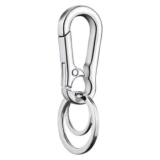 Keychain key pendant waist key ring for men and women gifts gifts for one cent purchase 1 cent for newcomers 0.01 yuan Metal alloy keychain [double ring]