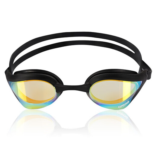 Arena swimming goggles imported professional competition high-definition anti-fog waterproof coating swimming goggles for men and women, black gold coating, imported with mirror box
