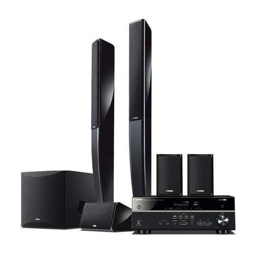 Yamaha NS-PA41 Home Cinema 5.1 Channel Decoding Surround Satellite Speaker Set Home KTV High Power Bluetooth Stereo Amplifier Microphone Cinema K Combination PA41+385(5.1)
