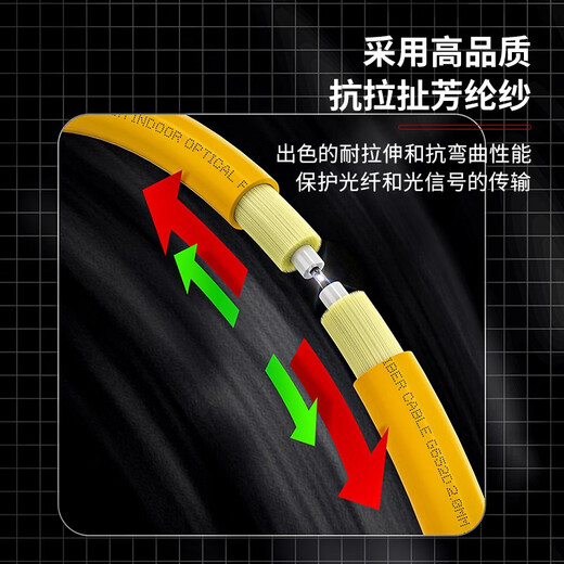 安普康（AMPCOM） 电信级光纤跳线LC单模单芯双芯SC 9/125低烟无卤环保外被收发器FC尾纤 电信阻燃级LC-FC单模双芯2.0 1米