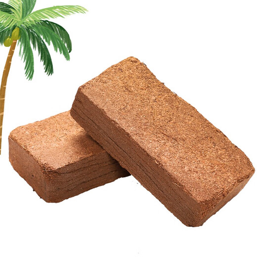 Man Life Coconut Brick Nutritional Soil Flower Soil Turtle Climbing Pet Coconut Soil Coco Bran Brick Multi-meat Coconut Brick Soil Flower and Vegetable Soil 650g*2
